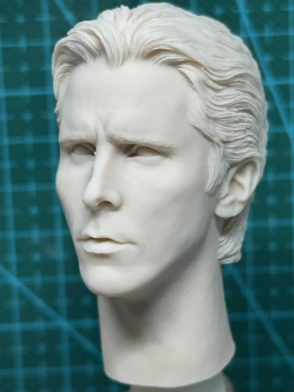 Christian Bale Batman - 1/6 Scale Unpainted Action Figure Head Sculpt