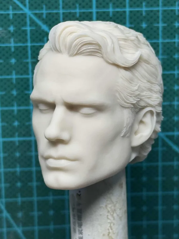 Henry Cavill Superman - 1/6 Scale Unpainted Action Figure Head Sculpt