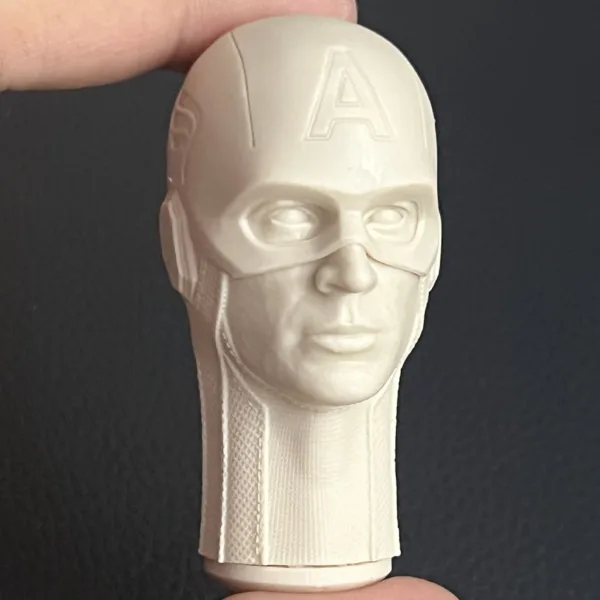Captain America - 1/6 Scale Unpainted Action Figure Head Sculpt