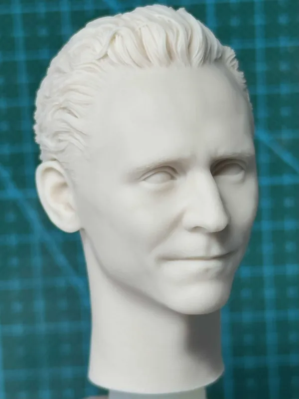 主图_002 Tom Hiddleston Loki - 1/6 Scale Unpainted Action Figure Head Sculpt