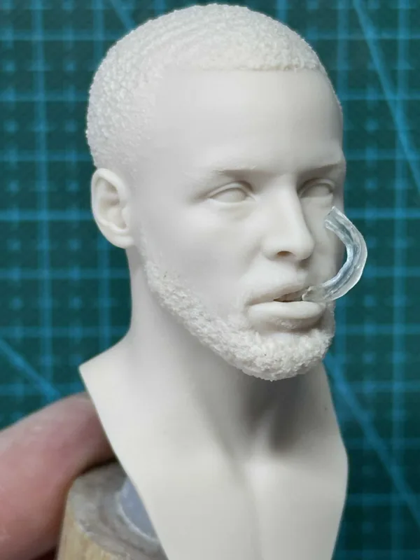 NBA Stephen Curry - 1/6 Scale Unpainted Action Figure Head Sculpt