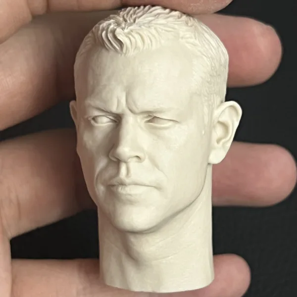 Matt Damon - 1/6 Scale Unpainted Action Figure Head Sculpt