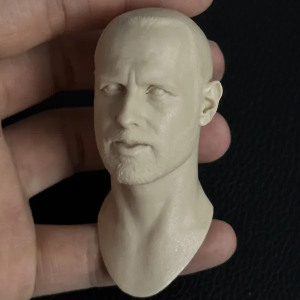 Andrew Lincoln - 1/6 Scale Unpainted Action Figure Head Sculpt