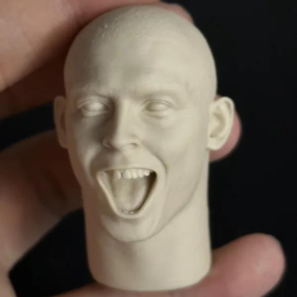 Ronaldo Luiz Nazario De Lima - 1/6 Scale Unpainted Action Figure Head Sculpt