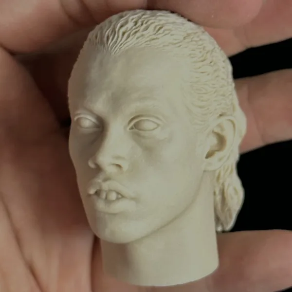 Ronaldinho - 1/6 Scale Unpainted Action Figure Head Sculpt