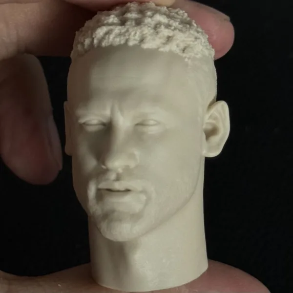 Neymar - 1/6 Scale Unpainted Action Figure Head Sculpt