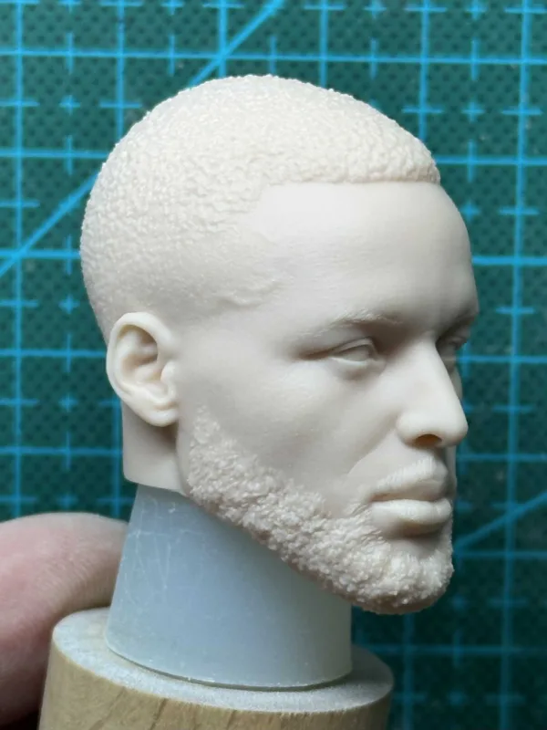 NBA Stephen Curry - 1/6 Scale Unpainted Action Figure Head Sculpt