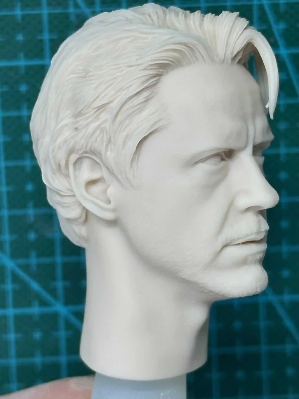 Tony Stark Ironman - 1/6 Scale Unpainted Action Figure Head Sculpt