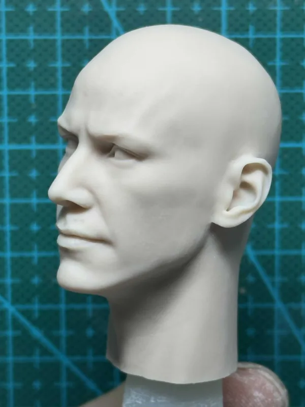 Keanu Reeves - 1/6 Scale Unpainted Action Figure Head Sculpt