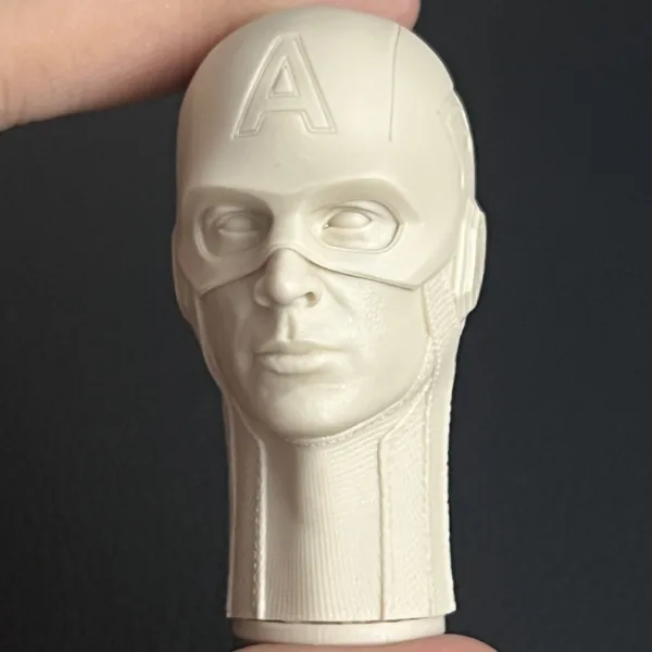 Captain America - 1/6 Scale Unpainted Action Figure Head Sculpt