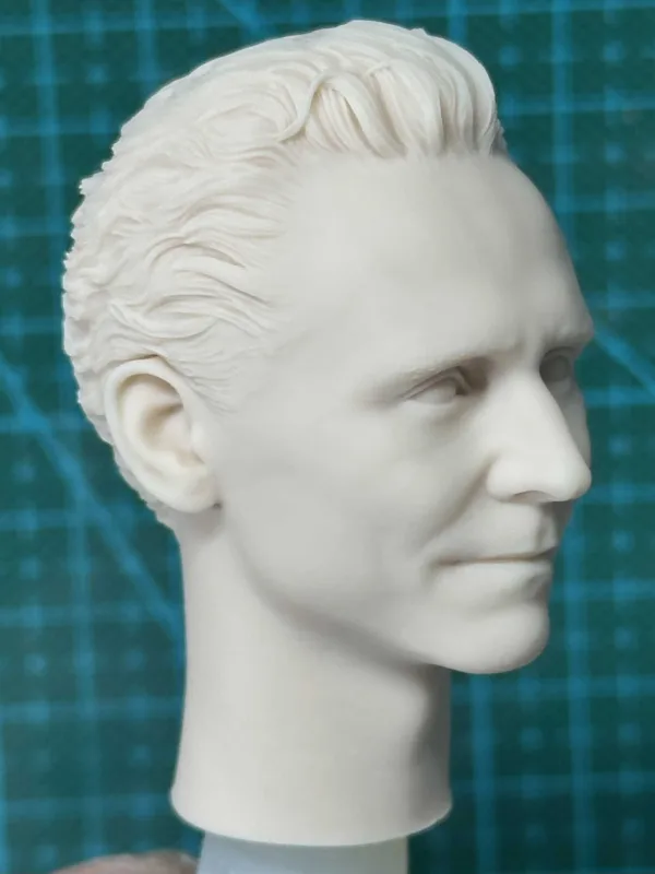 主图_003 Tom Hiddleston Loki - 1/6 Scale Unpainted Action Figure Head Sculpt