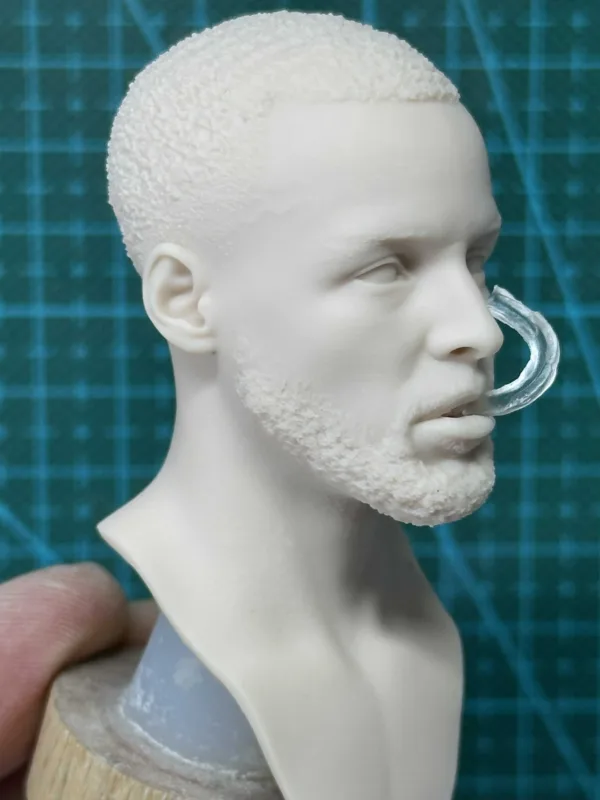 NBA Stephen Curry - 1/6 Scale Unpainted Action Figure Head Sculpt