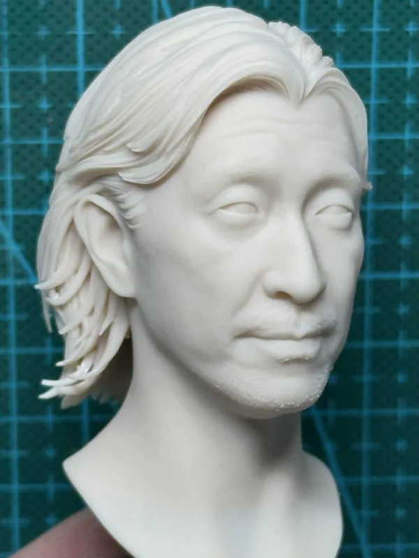 王千源 - 1/6 Scale Unpainted Action Figure Head Sculpt