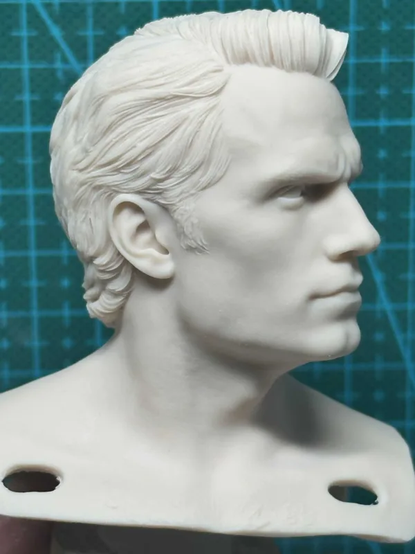 Henry Cavill Superman - 1/6 Scale Unpainted Action Figure Head Sculpt