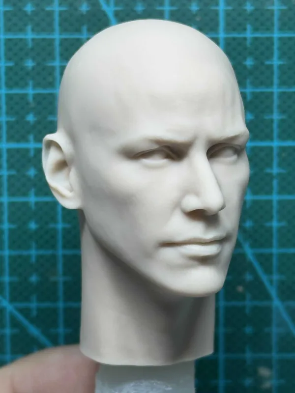 Keanu Reeves - 1/6 Scale Unpainted Action Figure Head Sculpt