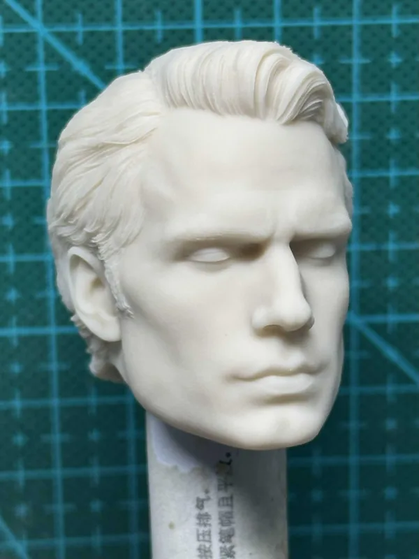 Henry Cavill Superman - 1/6 Scale Unpainted Action Figure Head Sculpt