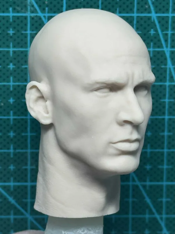 Captain America - 1/6 Scale Unpainted Action Figure Head Sculpt