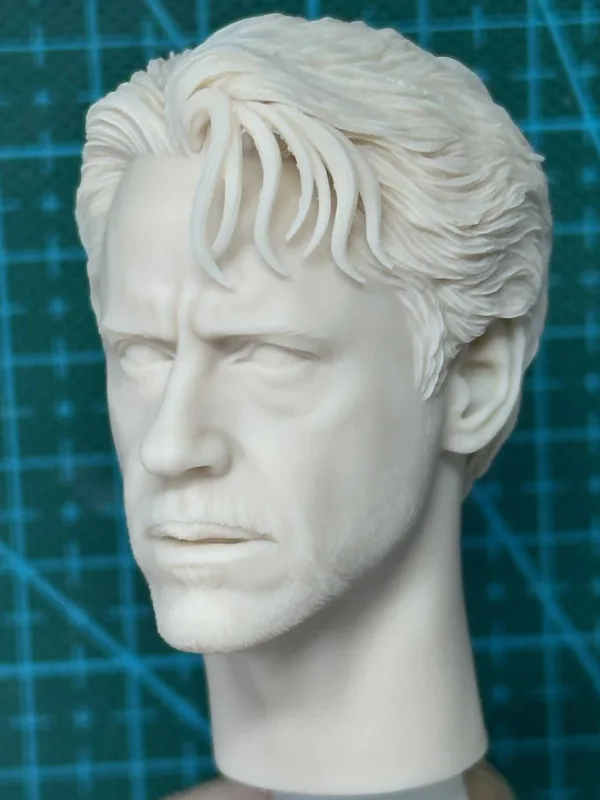 Tony Stark Ironman - 1/6 Scale Unpainted Action Figure Head Sculpt