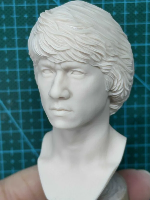 成龙 Jackie Chan - 1/6 Scale Unpainted Action Figure Head Sculpt