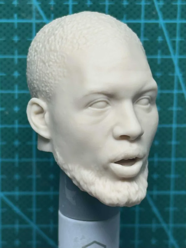 主图_004 NBA Damian Lillard - 1/6 Scale Unpainted Action Figure Head Sculpt