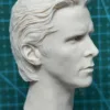 Christian Bale Batman - 1/6 Scale Unpainted Action Figure Head Sculpt