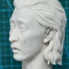 王千源 - 1/6 Scale Unpainted Action Figure Head Sculpt