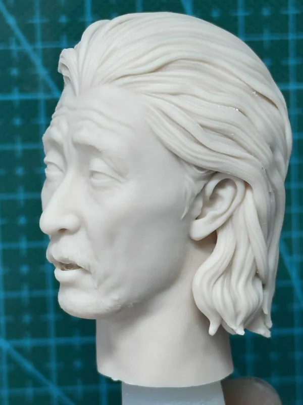 王千源 - 1/6 Scale Unpainted Action Figure Head Sculpt