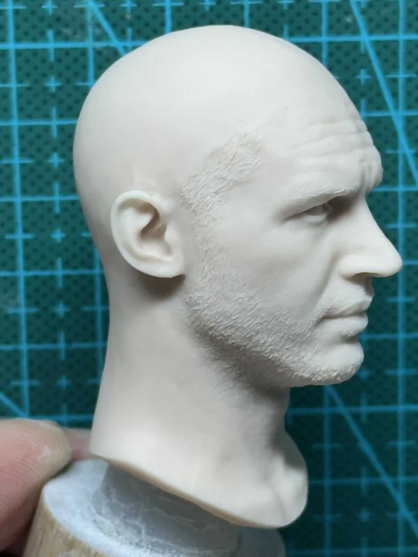 Tom Hardy Venom - 1/6 Scale Unpainted Action Figure Head Sculpt