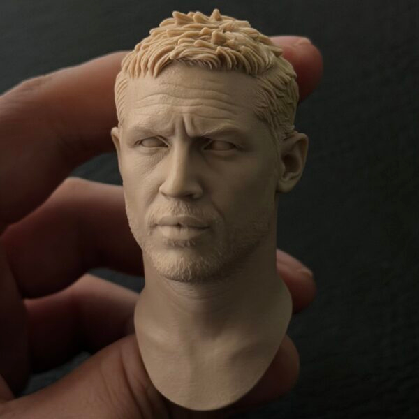 Tom Hardy Venom - 1/6 Scale Unpainted Action Figure Head Sculpt