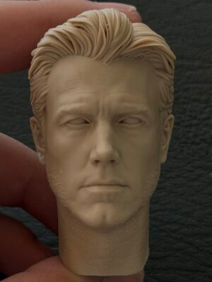 Ben Affleck Batman - 1/6 Scale Unpainted Action Figure Head Sculpt