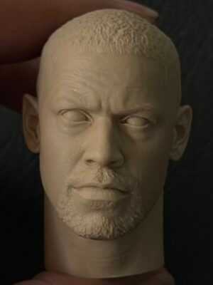 Denzel Washington - 1/6 Scale Unpainted Action Figure Head Sculpt