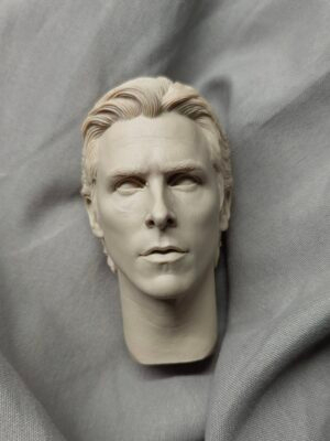 Christian Bale Batman - 1/6 Scale Unpainted Action Figure Head Sculpt