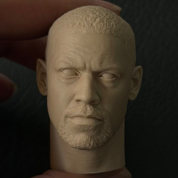 Denzel Washington - 1/6 Scale Unpainted Action Figure Head Sculpt