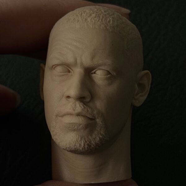 Denzel Washington - 1/6 Scale Unpainted Action Figure Head Sculpt