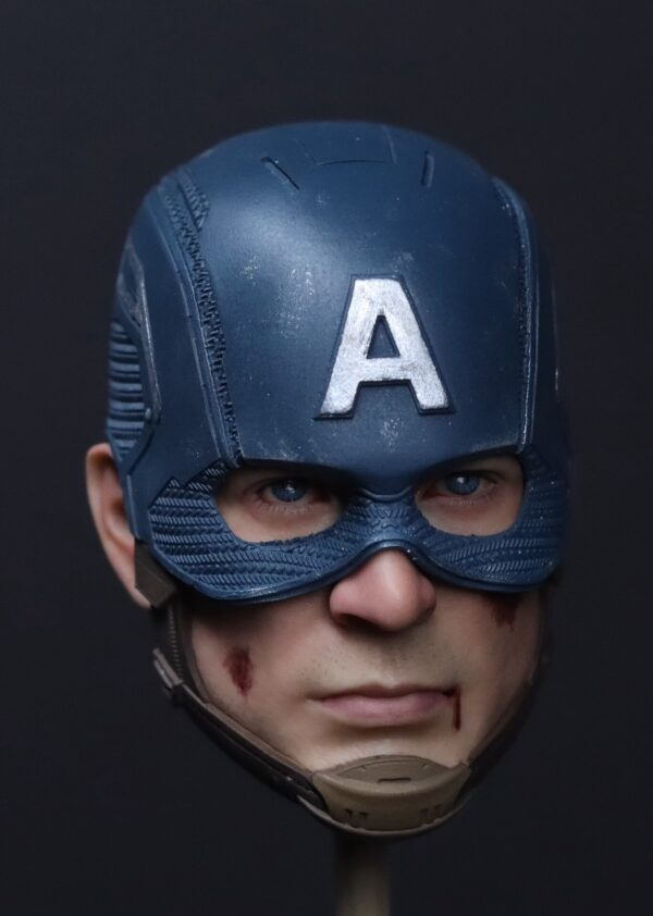 Pre-Sale Captain America 1/6 Scale Custom Painted Action Figure Head Sculpt