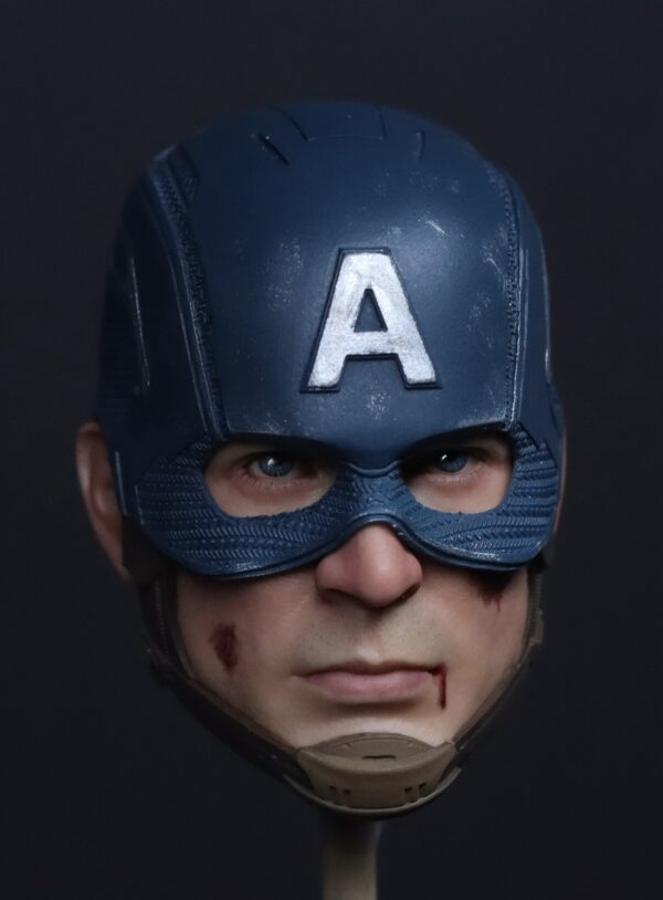 Pre-Sale Captain America 1/6 Scale Custom Painted Action Figure Head Sculpt