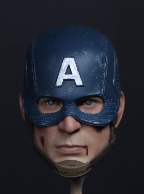 Pre-Sale Captain America 1/6 Scale Custom Painted Action Figure Head Sculpt