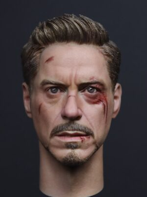 Pre-Sale Robert Downey Jr. IronMan 1/6 Scale Custom Painted Action Figure Head Sculpt