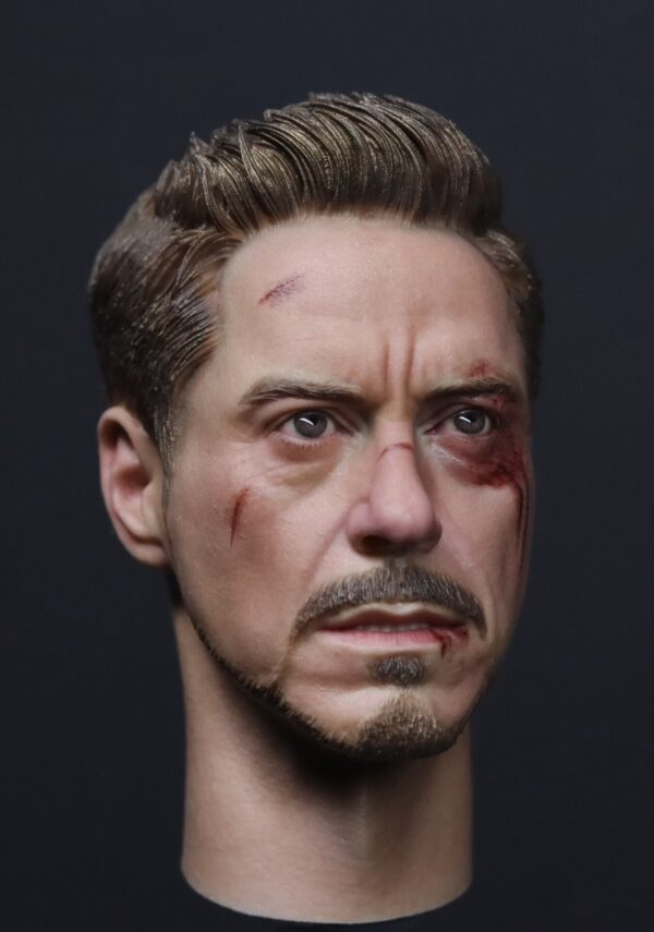 Pre-Sale Robert Downey Jr. IronMan 1/6 Scale Custom Painted Action Figure Head Sculpt