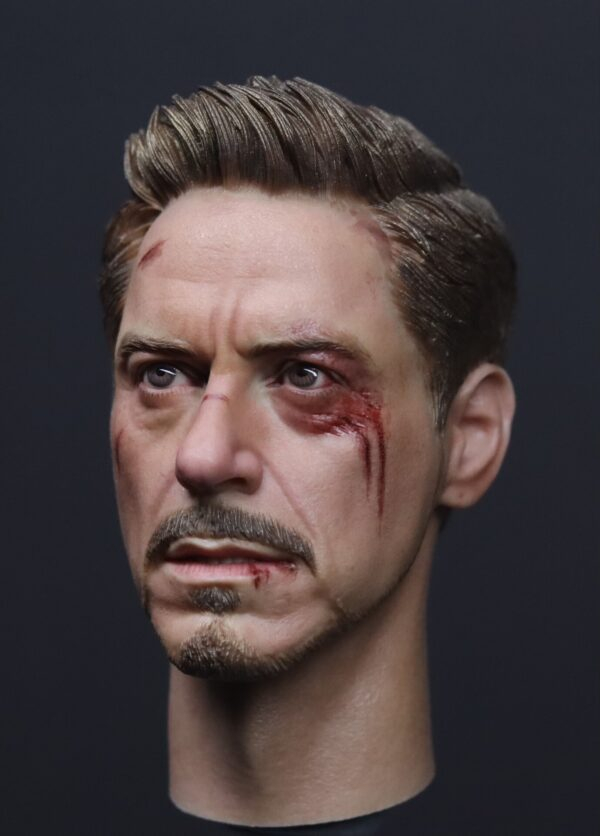 Pre-Sale Robert Downey Jr. IronMan 1/6 Scale Custom Painted Action Figure Head Sculpt