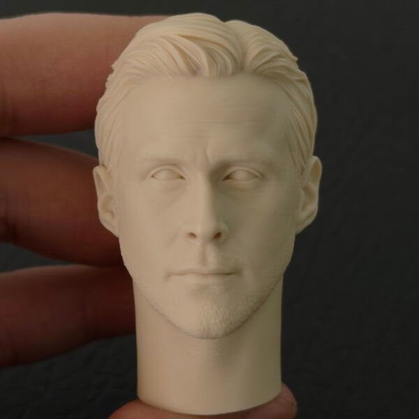 Ryan Gosling - 1/6 Scale Unpainted Action Figure Head Sculpt