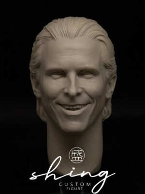 主图_01 Christian Bale Batman - 1/6 Scale Unpainted Action Figure Head Sculpt