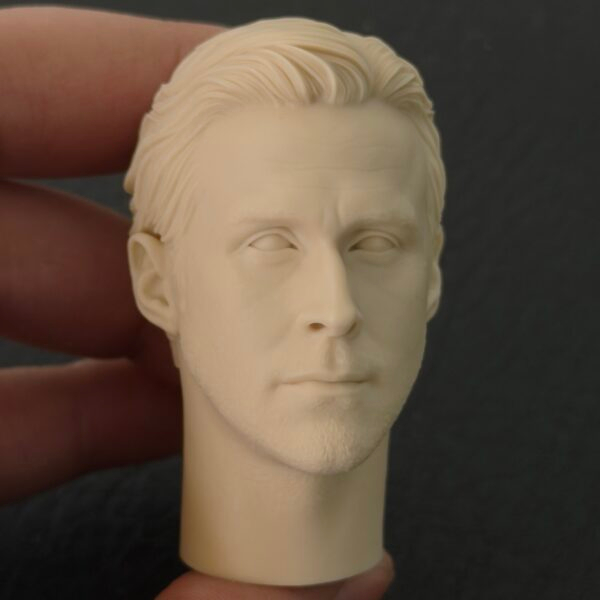 Ryan Gosling - 1/6 Scale Unpainted Action Figure Head Sculpt