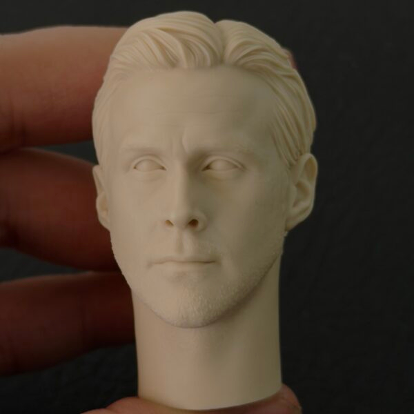 Ryan Gosling - 1/6 Scale Unpainted Action Figure Head Sculpt