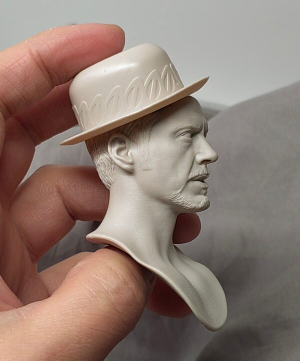 Tony Stark Ironman - 1/6 Scale Unpainted Action Figure Head Sculpt