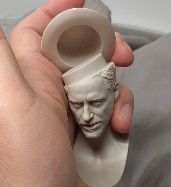 Tony Stark Ironman - 1/6 Scale Unpainted Action Figure Head Sculpt