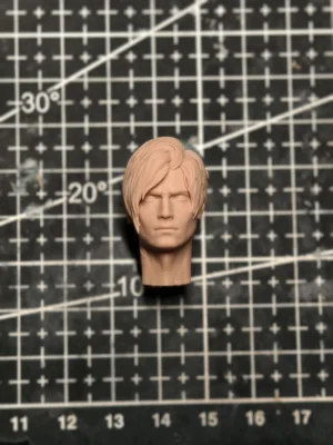 Leon Kennedy - 1/12 Scale Unpainted Action Figure Head Parts