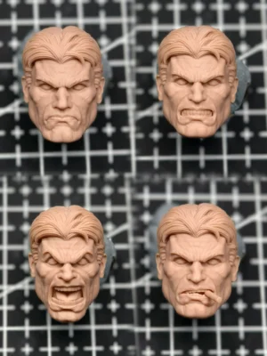 Punisher - 1/12 Scale Unpainted Action Figure Head Parts