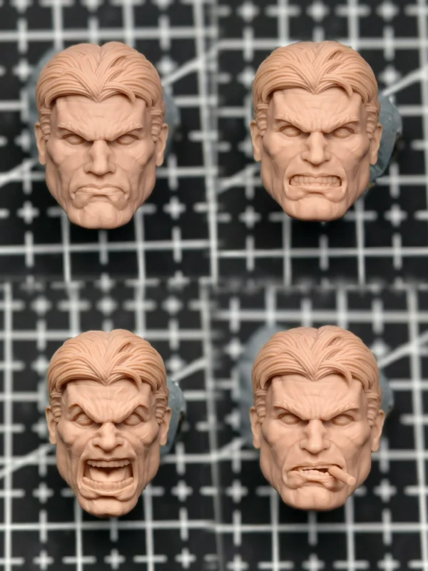 Punisher - 1/12 Scale Unpainted Action Figure Head Parts