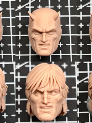 Daredevil - 1/12 Scale Unpainted Action Figure Head Parts